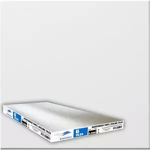 Hängedeckenfliesen 1200 x 600 Vinyl EasyClean abwischbar 1195 mm x 595 mm x 7 mm - Bild 1 von 4