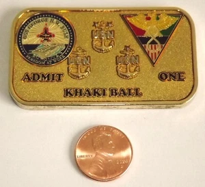 Moneda Desafío - Marina de los Estados Unidos - USS George H. W. Bush - CVN-77 - CVW-8 - CPO Caqui Ba - Imagen 1 de 2