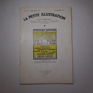 N25.153 La Petite Illustration 694 théâtre 1934 Pile ou Face Louis Verneuil - Imagen 1 de 24