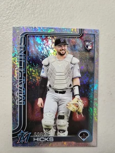 2025 Topps Update Liam Hicks #US52 Holo FOIL Parallel RC Miami Marlins NM - Bild 1 von 2