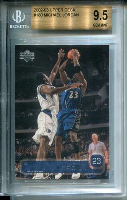 2002-03 Upper Deck Michael Jordan #180 BGS 9.5 (OLD BECKETT LABEL) - Image 1 of 2