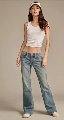LUCKY BRAND LOW RISE FLARE IN BREAKFAST CLUB SZ 6/28 REGULAR NWT - Image 1 of 4