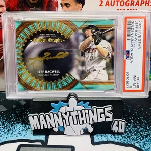 Jeff Bagwell 2023 Five Star Golden Graphs Auto /30 PSA 8 Pop 1 ๐ฅ - Picture 1 of 4