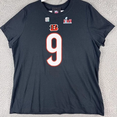 Joe Burrow Cincinnati Bengals Shirt Womens XL NFL Football Super Bowl LVI Nike - Image 1 of 4