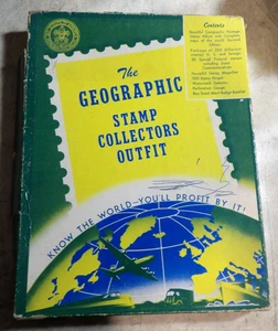 VTG 1951 Boy Scouts BSA Geographic Stamp Collectors Merit Badge Series W/Stamps - Picture 1 of 14