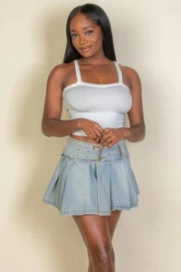 Solid Strap Tank Top - Picture 1 of 7