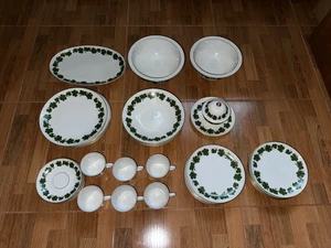 KAHLA Porzellan "WEINLAUB" Tassen, Teller, Zuckerdose usw. 40-Teilig 6 Personen! - Bild 1 von 20