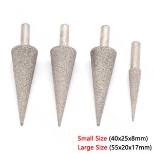 Brocas de cabezal de molienda de diamante soldado tipo paraguas vástago de 6 mm para herramientas Dremel - Imagen 1 de 6