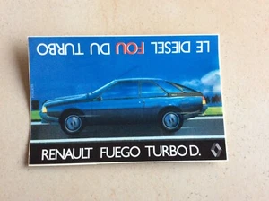 sticker autocollant voiture RENAULT FUEGO TURBO D diesel vintage youngtimer 80’s - Imagen 1 de 2