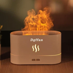 Essential Oil Diffuser, Humidifier with 7 Colors Flame Light, Waterless Auto Shu - Picture 1 of 11