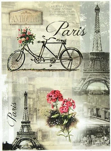 Papel de arroz para álbum de recortes decoupage hoja artesanal bodegones parisinos - Imagen 1 de 1
