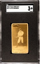 1886-1887 Old Judge N172 #417-3 Otto Shomberg SGC 3 Indianapolis Script Rare