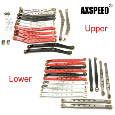 Alloy Upper & Lower Suspension Links Linkage für 1:10 RC Crawler Axial Wraith #A - Bild 1 von 4