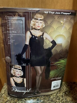 Disfraz All That Jazz Black Flapper para mujer talla mediana de Dreamgirl 6457 Foto 1 de 4