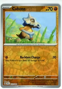 Pokemon TCG Cubone 072/142 Sv07: Stellar Crown Reverse Holo - Bild 1 von 1