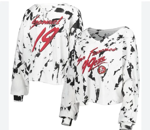 San Francisco 49ers NFL Majestic Women's Deebo Samuel Tie Dye 2XL NWT J34 Cover