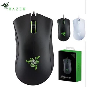 Razer DeathAdder Essential Wired Mouse 6400DPI 5 Button Ergonomic Reduce Fatigue - Picture 1 of 7