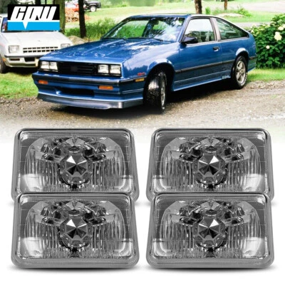 Faros para Chevrolet Cavalier 1982-1987 4,25" X 6,75" conversión rectangular Foto 1 de 4