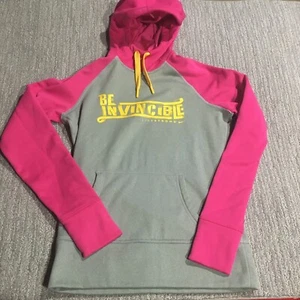 Nike Therma Fit Hoodie Women's Small Livestrong Pink Gray Pocket Outdoor Jacket - Picture 1 of 12