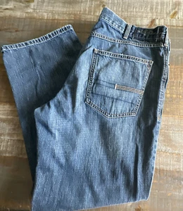 Calvin Klein Low Rise Straight Jeans Mens 40x30 Medium Blue Denim - Picture 1 of 13