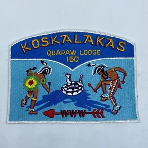 Rare Boy Scouts of America Quapaw Lodge 160 Large Koskalakas Jacket Patch NICE!! - Picture 1 of 4