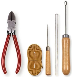 Markwort Baseball Professional Deluxe Relacer Kit! Glove Leather Repair Tan - Foto 1 di 3
