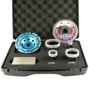 WEFARU Profi Diamant Fliesenleger Set 7-tlg. Fliesenbohrkronen Set - Bild 1 von 2