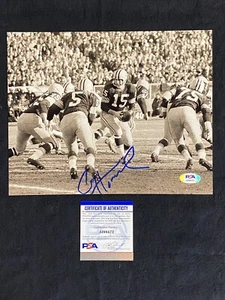 Paul Hornung Green Bay Packers HOF foto autografata firmata 8x10 ~ PSA/DNA - Foto 1 di 4