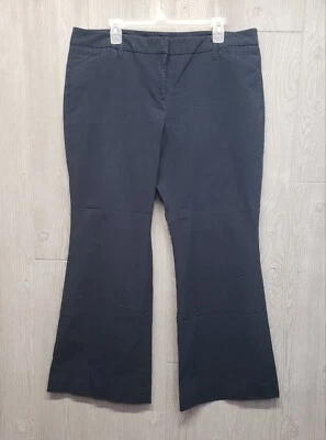 Pantalones New York Company Mujer 18 Promedio Bootcut Elastizados Azul Rayas 39x30 Plus Foto 1 de 4