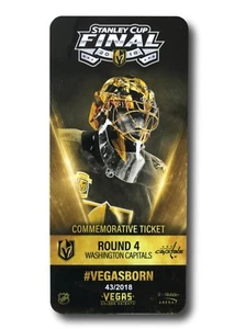 Vegas Golden Knights Commemorative  Stanley Cup vs. Capitals Ticket #D/2018 VGK - Picture 1 of 3