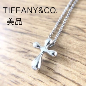 Collana piccola ciondolo croce Elsa Peretti Tiffany & Co. quasi come nuova argento VG - Foto 1 di 4