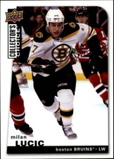 2008-09 Collector's Choice Boston Bruins Hockey Card #127 Milan Lucic