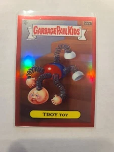 2023 Garbage Pail Kids Chrome Series 6 Troy Toy #222A Red Refractor Parallel 1/5 - Picture 1 of 2
