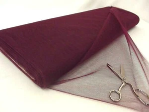 Red de vestir 100 % poliéster material de tela de tul - VINO - Imagen 1 de 1