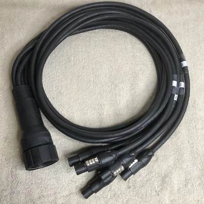 LEX SOCAPEX SOCO 19 PIN to 6ft 6 Channel PowerCon True1 Female Breakout Cable - Image 1 of 4
