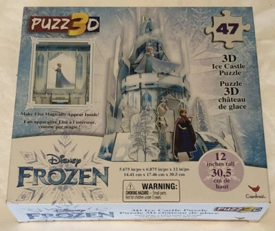 Disney Frozen 3D Elsa Holograma Castillo de Hielo Puzzle 47 Piezas 12 pulgadas Edad Alta 3+ Foto 1 de 4