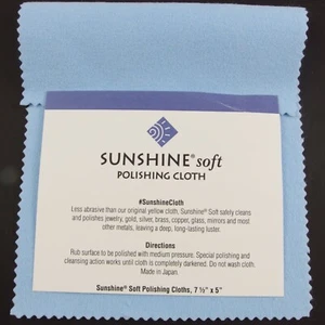 Sunshine Jewellery Blue Soft Polishing Cloth Jewelry Cleaner Polish Silver Gold - Picture 1 of 5