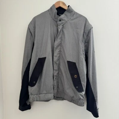 Dryjoys by Footjoy Convertible Windbreaker Jacket to Vest Golf Houndstooth L - Image 1 of 4