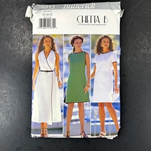Vestidos Butterick 4043 Misses Plus Chetta B sin cortar talla 18-22 c. 1995 - Imagen 1 de 4