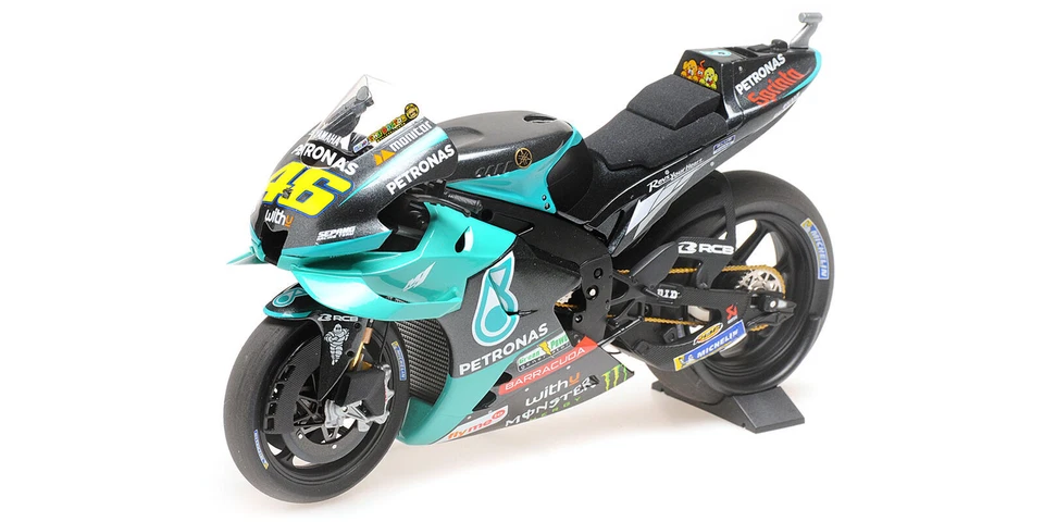 MINICHAMPS 122213046 MotoGP 2021 Team Petronas Yamaha SRT Valentino Rossi Yamaha YZR-M1 1:12 Diecast Modellino