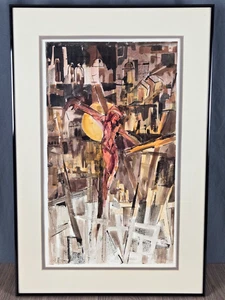 Lee Coblentz, pintura acuarela IN/FL "Caballería", Jesús en la Cruz, crucifixión - Imagen 1 de 14