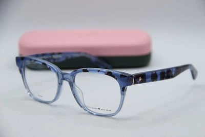 NOVO ÓCULOS KATE SPADE NEW YORK CAROLANNE JBW AZUL TORTA ARMAÇÃO AUTÊNTICA 51-17 - Imagem 1 de 4