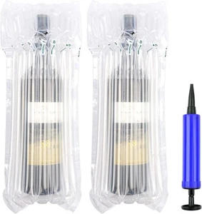 5 Pack Wine Bags for Travel, Inflatable Bottle Protector Shipping, Clear - Picture 1 of 6