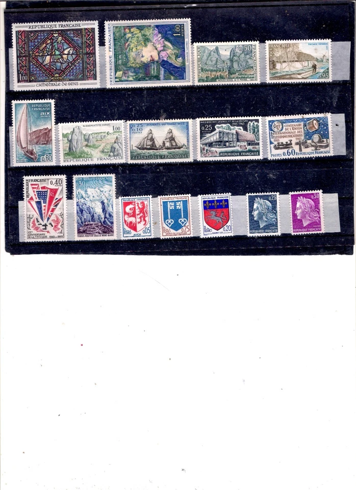 FRANCE, 1964- 1967, MintH , 16 Diferent Pcs., Catal.value $22,50 - Image 1 of 1