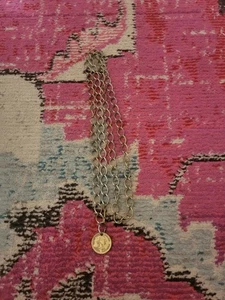 Vintage chain belt or necklace 46" George Washington metal coin fashion jewelry - Picture 1 of 4