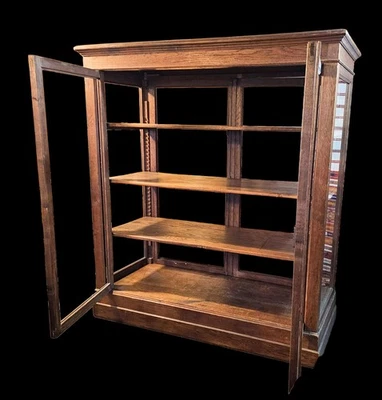 大型 19 世纪中期橡木 Haberdashery 商店展示柜 — 第 1/4 张图片