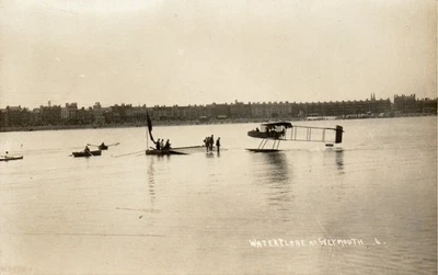 RP Aviation Postcard - Waterplane At Weymouth, Dorset.  1912. - Image 1 of 2