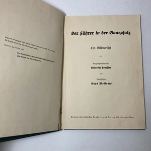 RARE Vintage 1939 Der Fuhrer in der Gaarpfalz The Fuhrer in the Gaarpfalz - Picture 1 of 8