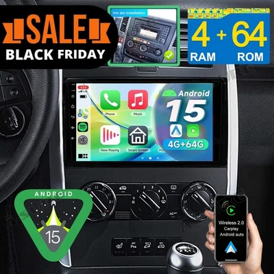 4+64G Autoradio Für Mercedes-Benz A/B Klasse W169 W639 W245 GPS Navi Android 15 - Bild 1 von 4
