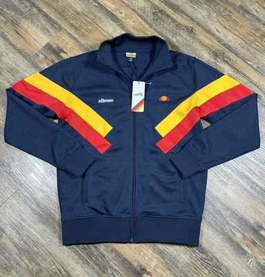 Ellesse Chierroni Full Zip Track Top Jacket Men's Size M Blue Gold Red NWT - Image 1 of 4